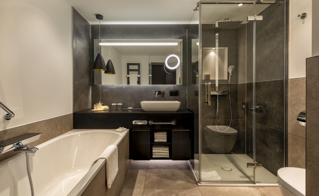 Hotel Palace Berlin Nachhaltigkeit wassersparende Duschen und Toiletten