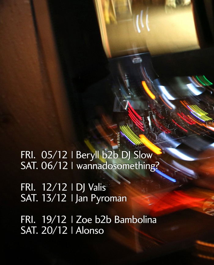 House of Gin Berlin – DJ line-up for December 2025 with live music and cocktails in an atmospheric bar setting.